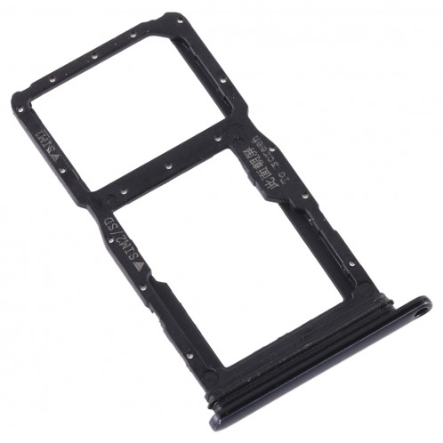 Plateau pour carte SIM + Plateau pour carte SIM / Plateau pour carte Micro SD pour Huawei Nova 5i (Noir) SH644B609-05