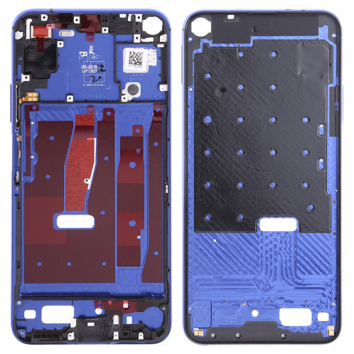 Plaque de lunette de cadre central pour Huawei Honor 20 (bleu) SH659L1224-06