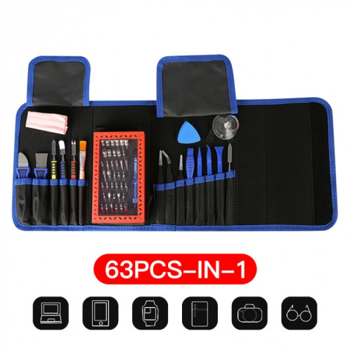 Kaisi K-1766 63 en 1 ensemble de tournevis électronique de précision magnétique outils à main pour Kit d'outils de réparation de téléphone SK2701288-05