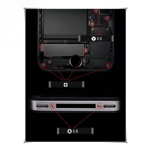 Kaisi T-222 9 en 1 tournevis de précision outil d'ouverture de réparation professionnel pour téléphone portable tablette PC SK27041215-05