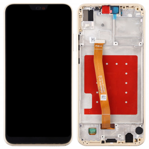 Ecran LCD et Assembleur Complet Digitaliseur avec Cadre pour Huawei P20 Lite / Nova 3e (Or) SH75JL328-06