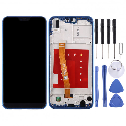Ecran LCD et Assembleur Complet Digitaliseur avec Cadre pour Huawei P20 Lite / Nova 3e (Bleu) SH75LL1494-06