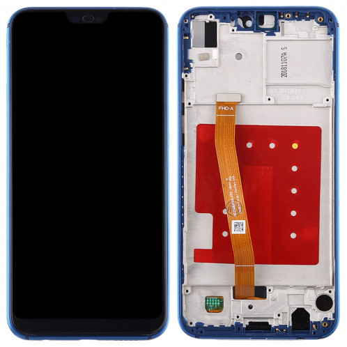 Ecran LCD et Assembleur Complet Digitaliseur avec Cadre pour Huawei P20 Lite / Nova 3e (Bleu) SH75LL1494-06