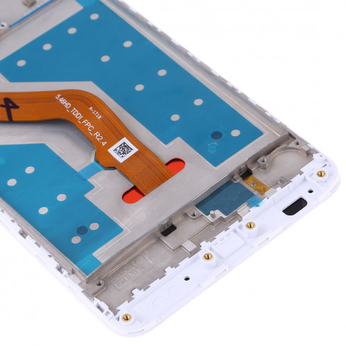 Ecran LCD et assemblée complète du numériseur avec cadre pour Huawei Y7 (2017) (Blanc) SH76WL552-06