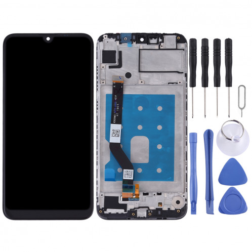 Ecran LCD et ensemble de numérisation complet avec cadre pour Huawei Y7 (2019) (Noir) SH77BL1275-06