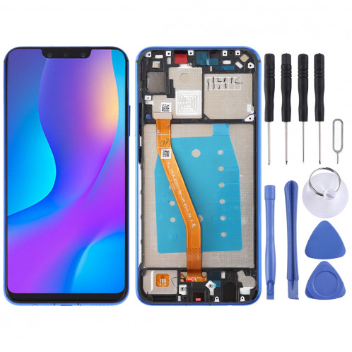 Ecran LCD et Assembleur Complet Digitaliseur avec Cadre pour Huawei Nova 3i (Bleu) SH891L1041-06