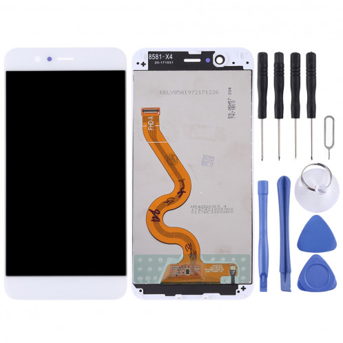 Ecran LCD et Assembleur Complet Digitaliseur avec Cadre pour Huawei Nova 2 Plus (Blanc) SH92WL611-06