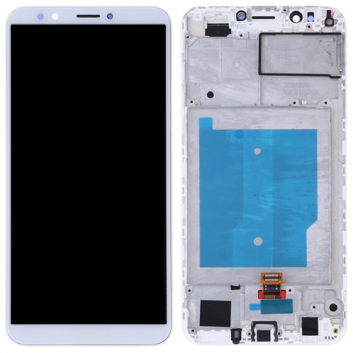 Ecran LCD et ensemble de numérisation complet avec cadre pour Huawei Y7 (2018) (Blanc) SH95WL233-06