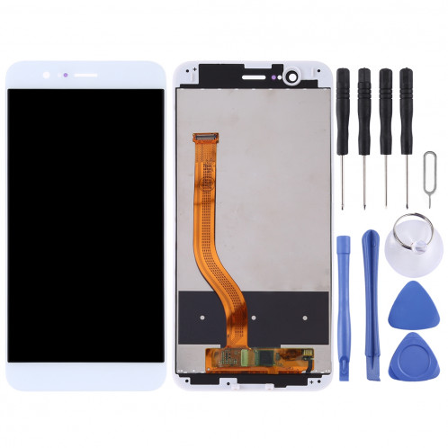 Ecran LCD et Assembleur Complet Digitaliseur avec Cadre pour Huawei Honor V9 (Blanc) SH896W628-06