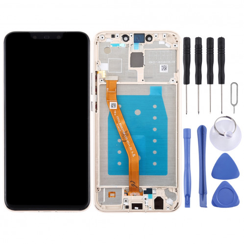 Ecran LCD et Assemblage Complet Digitaliseur avec Cadre pour Huawei Mate 20 Lite / Maimang 7 (Or) SH898J675-06