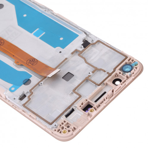 Ecran LCD et assemblée complète de numériseur avec cadre pour Huawei Y5 (2017) (Or) SH47JL1787-06