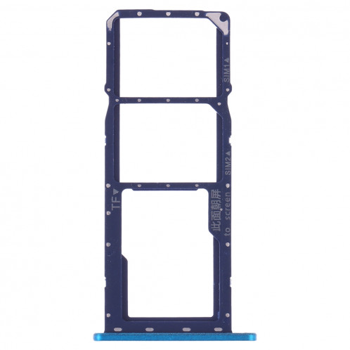Plateau pour carte SIM + Plateau pour carte SIM + Plateau pour carte Micro SD pour Huawei Y7 (2019) / Y7 Pro (2019) / Y7 Prime (2019) (Bleu) SH958L828-05
