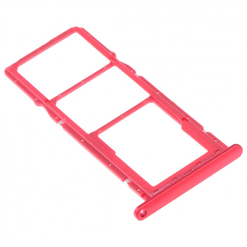 Plateau pour carte SIM + Plateau pour carte SIM + Plateau pour carte Micro SD pour Huawei Y7 (2019) / Y7 Pro (2019) / Y7 Prime (2019) (Rouge) SH958R1762-05