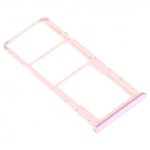 Plateau pour carte SIM + Plateau pour carte SIM + Plateau pour carte Micro SD pour Huawei Y9 (2019) (Rose) SH959F1011-05