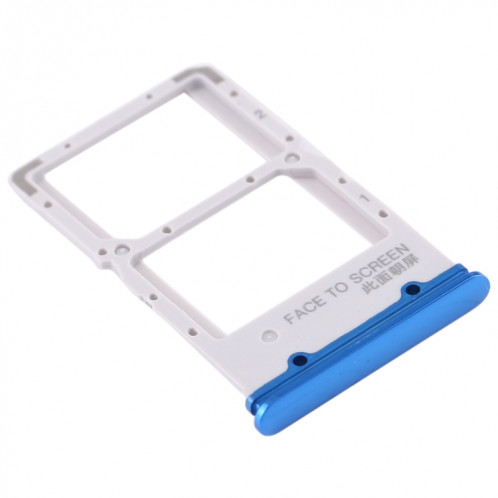 Plateau de carte SIM + Plateau de carte SIM pour Xiaomi Redmi K20 / K20 Pro / 9T / 9T Pro (Bleu) SH967L1771-05