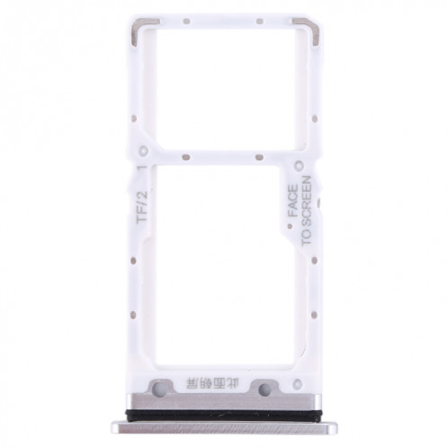 Plateau pour carte SIM + Plateau pour carte SIM / Plateau pour carte Micro SD pour Xiaomi Mi CC9 (Argent) SH968S287-05