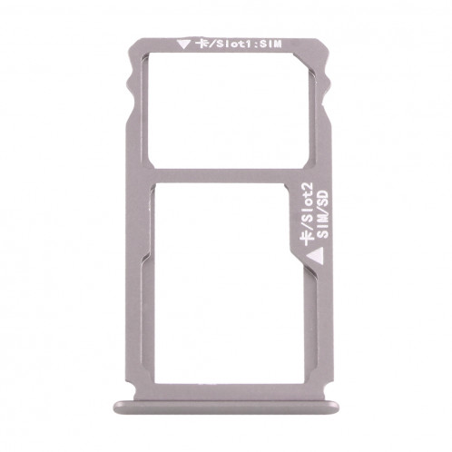 iPartsBuy Huawei Mate S Carte SIM Nano + Carte SIM / Micro SD Carte SD (Gris) SI979H342-04