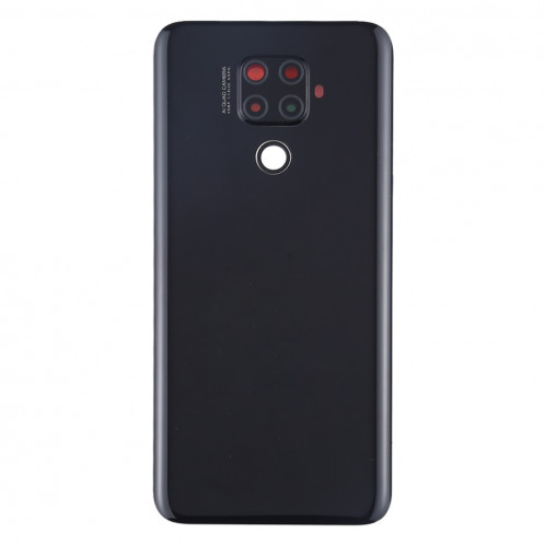 Cache batterie d'origine avec lentille de caméra pour Huawei Mate 30 Lite (noir) SH16BL562-06