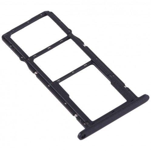 Bac à carte SIM + Bac à carte SIM + Bac à carte Micro SD pour Huawei Y5 (2019) (Noir) SH022B233-05