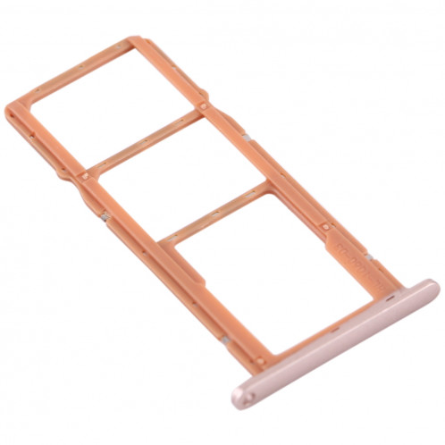Bac à cartes SIM + Bac à cartes SIM + Bac à cartes Micro SD pour Huawei Y5 (2019) (Or) SH022J871-05