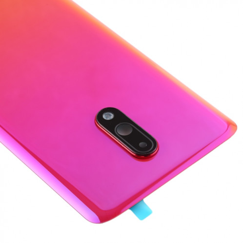 Pour OnePlus 7 Couvercle arrière de batterie d'origine avec couvercle d'objectif d'appareil photo (rouge) SH22RL553-06