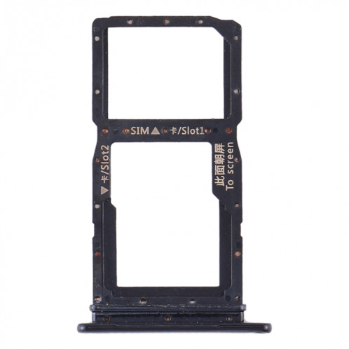 Plateau pour carte SIM + Plateau pour carte SIM / Plateau pour carte Micro SD pour Huawei Honor 9X (Noir) SH125B423-05