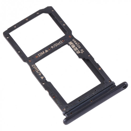 Plateau pour carte SIM + Plateau pour carte SIM / Plateau pour carte Micro SD pour Huawei Honor 9X (Noir) SH125B423-05