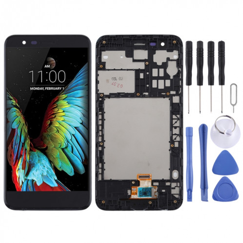 Écran LCD TFT pour LG K30 / K10 (2018) / X410 Assemblage complet du numériseur avec cadre (Noir) SH138B854-06