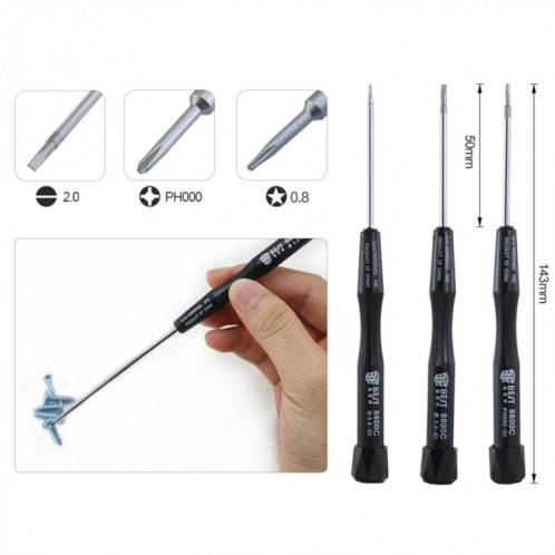 10 en 1 BEST BST-605 Tool Kit Démonter les outils d'ouverture pour iPhone 3/4 / 4S / 5 SB3169870-07