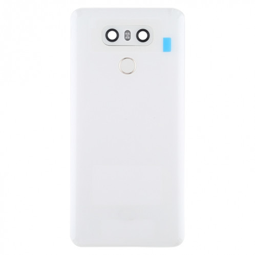 Couvercle arrière de la batterie avec objectif d'appareil photo et capteur d'empreintes digitales pour LG G6 / H870 / H870DS / H872 / LS993 / VS998 / US997 (blanc) SH70WL1849-06