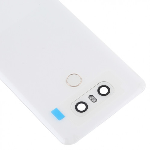 Couvercle arrière de la batterie avec objectif d'appareil photo et capteur d'empreintes digitales pour LG G6 / H870 / H870DS / H872 / LS993 / VS998 / US997 (blanc) SH70WL1849-06