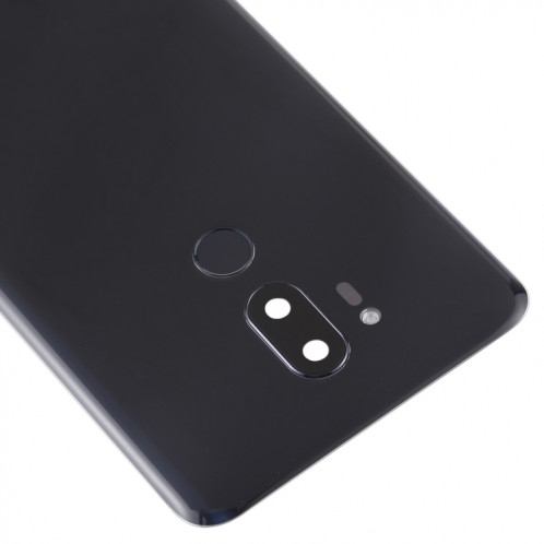 Couvercle arrière de la batterie avec objectif d'appareil photo et capteur d'empreintes digitales pour LG G7 ThinQ / G710 / G710EM / G710PM / G710VMP (noir) SH73BL1828-06