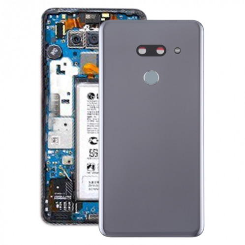 Couvercle arrière de la batterie avec objectif de caméra et capteur d'empreintes digitales pour LG G8 ThinQ / LMG820QM7 LM-G820UMB LMG820UM1 (Version américaine) (Argent) SH76SL639-06