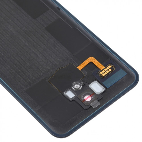 Couvercle arrière de la batterie avec objectif d'appareil photo et capteur d'empreintes digitales pour LG Q7 / Q7 + (noir) SH80BL1967-06