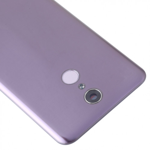 Couvercle arrière de la batterie avec objectif de caméra et capteur d'empreintes digitales pour LG Q7 / Q7 + (violet) SH80PL1044-06