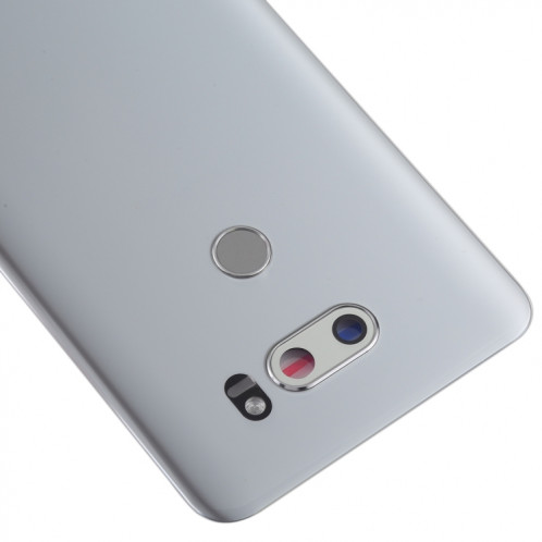 Couvercle arrière de la batterie avec objectif d'appareil photo et capteur d'empreintes digitales pour LG V30 / VS996 / LS998U / H933 / LS998U / H930 (argent) SH84SL1795-06