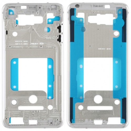 Boîtier avant plaque de cadre LCD pour LG V30 / VS996 / LS998U / H933 / LS998U / H930 (argent) SH185S443-06