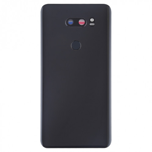 Couvercle arrière de la batterie avec objectif d'appareil photo et capteur d'empreintes digitales pour LG V30 + / VS996 / LS998U / H933 / LS998U / H930 (noir) SH86BL754-06