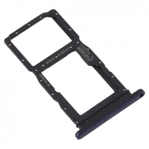 Plateau pour carte SIM + Plateau pour carte SIM / Plateau pour carte Micro SD pour Huawei Honor 9X Pro (Violet) SH230P1673-05