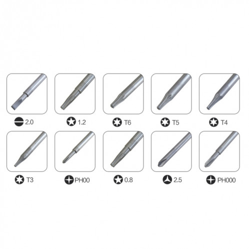 10 en 1 BEST BST-8800E outil de réparation jeu de tournevis magnétique polyvalent de précision SB3288380-06
