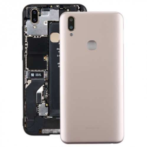 Coque arrière pour Vivo Y85 avec touches latérales pour objectif d'appareil photo (or) SH25JL1734-06