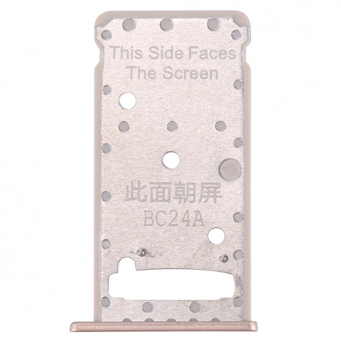 iPartsAcheter Huawei Profitez 7 Plus / Y7 Prime SIM Card Plateau et SIM / Micro SD Carte Plateau (Gold) SI458J469-05