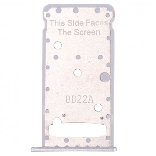 iPartsAcheter Huawei Profitez 7 Plus / Y7 Prime SIM Card Plateau et SIM / Micro SD Carte Plateau (Argent) SI458S231-05