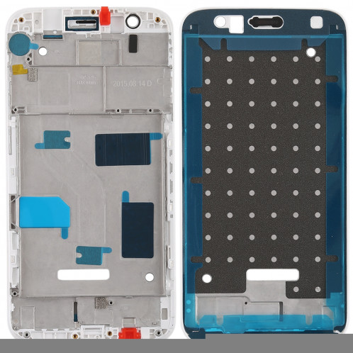 Plaque de cadre avant pour boîtier LCD pour Huawei G7 Plus (blanc) SH517W464-06