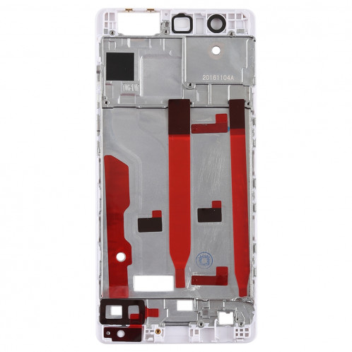 Plaque de cadre avant pour boîtier LCD pour Huawei P9 (blanc) SH521W1569-06