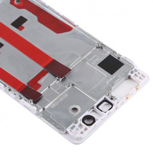 Plaque de cadre avant pour boîtier LCD pour Huawei P9 (blanc) SH521W1569-06