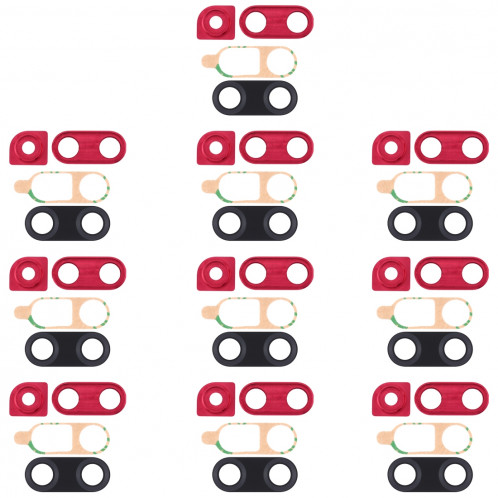 10 lentilles de protection pour PCS pour Huawei Nova 4 (rouge) SH541R1494-04