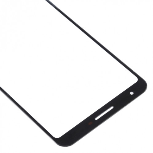 Lentille en verre externe de l'écran avant pour Google Pixel 3a XL (noir) SH551B1967-06