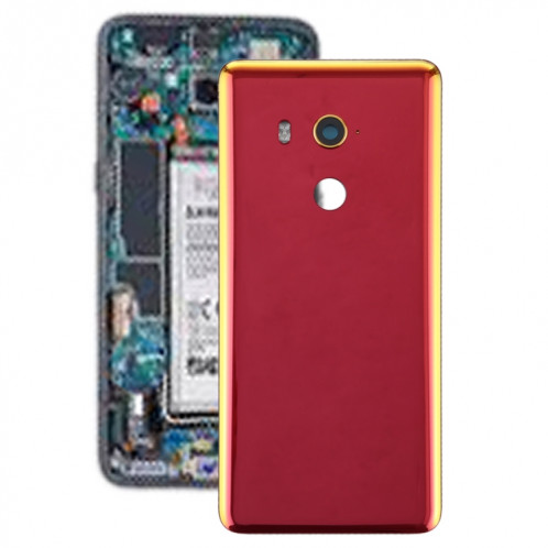 Cache arrière de la batterie avec objectif d'appareil photo pour HTC U11 Eyes (Rouge) SH03RL643-06