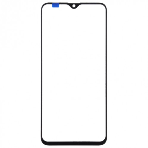 Pour OPPO Reno Z Lentille en verre extérieure de l'écran avant (noir) SH607B1259-06